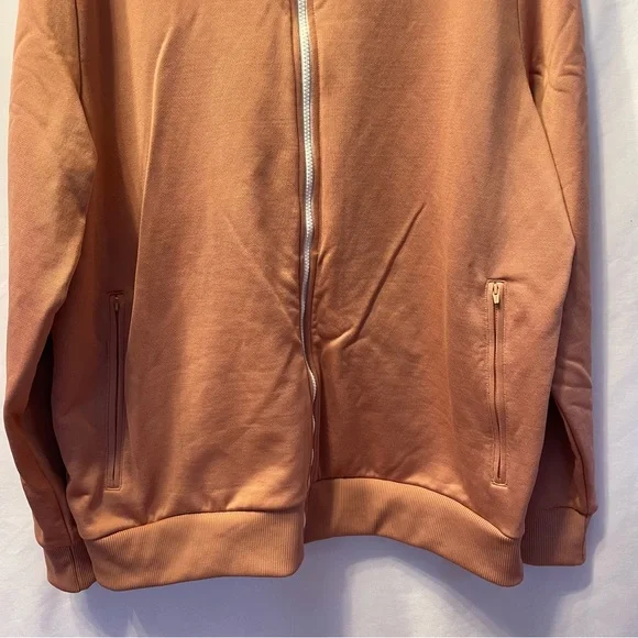 Puma Mens Pink/White Track Jacket XXL Long Sleeve Pocket Zip Athletic Sporty - Picture 7 of 14